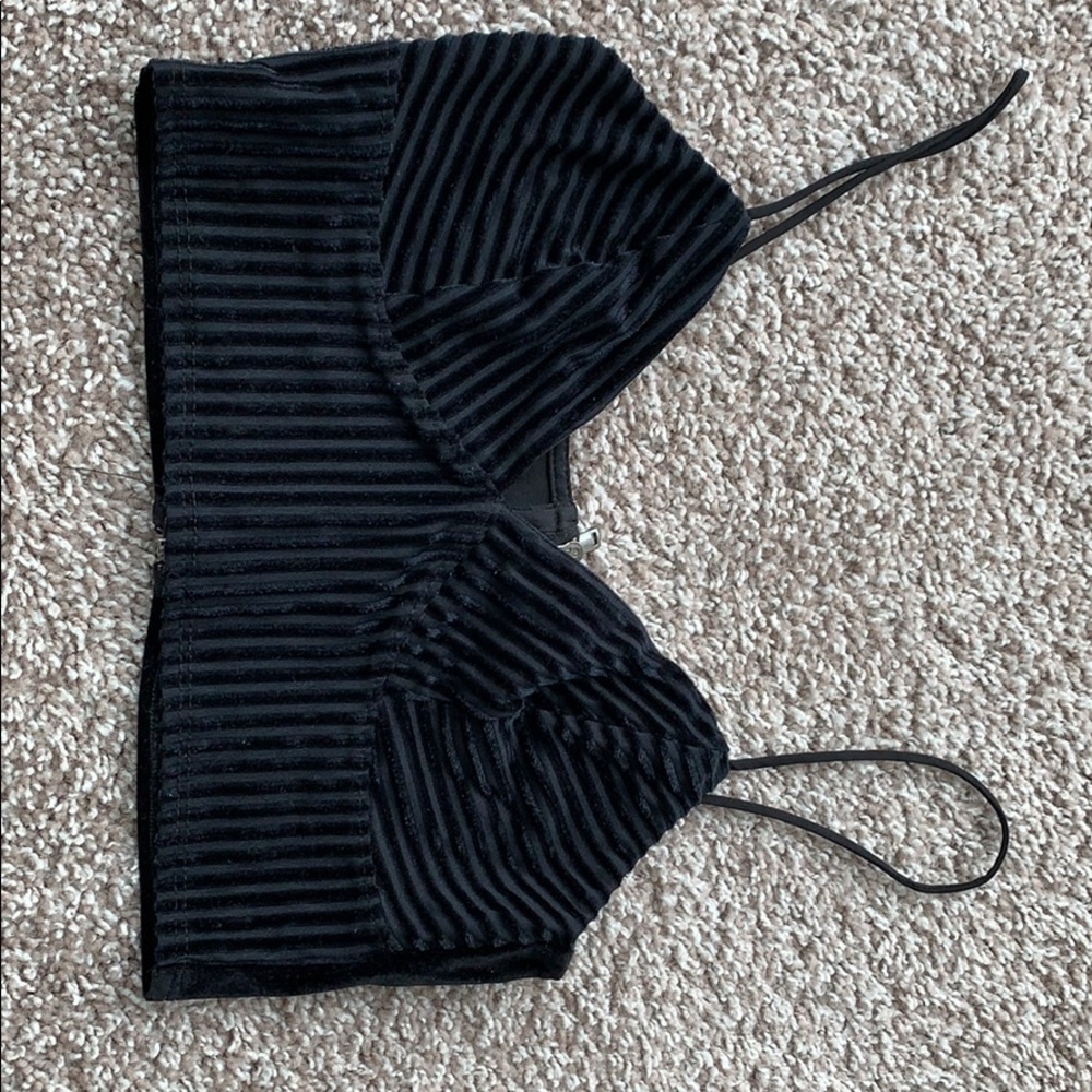 top shop black drop top